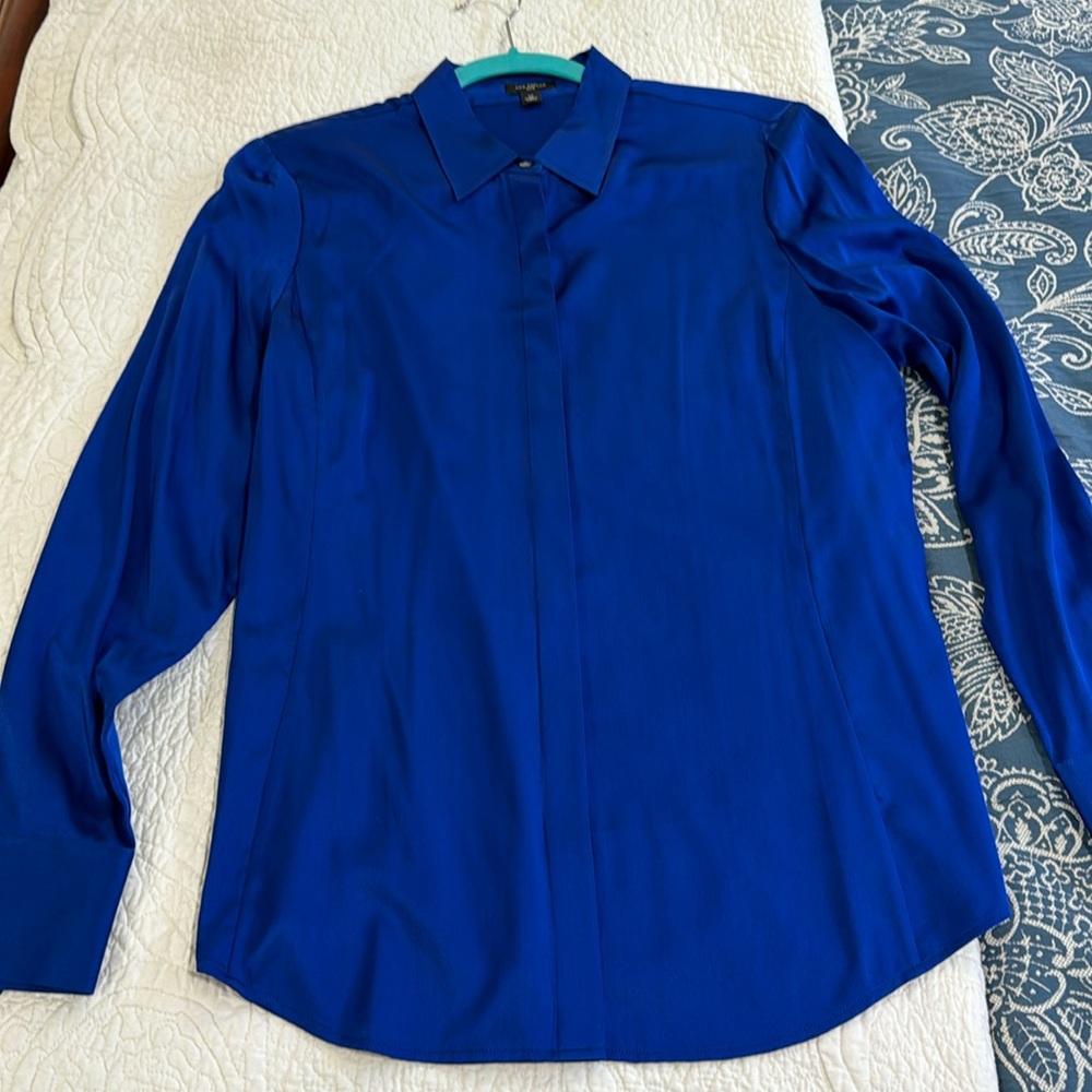 Ann Taylor Silk Button Down Top - image 1